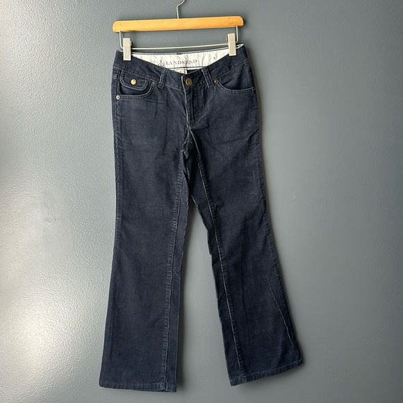 LAND’S END kids Corduroys size 8 navy blue girls cords - Picture 2 of 10